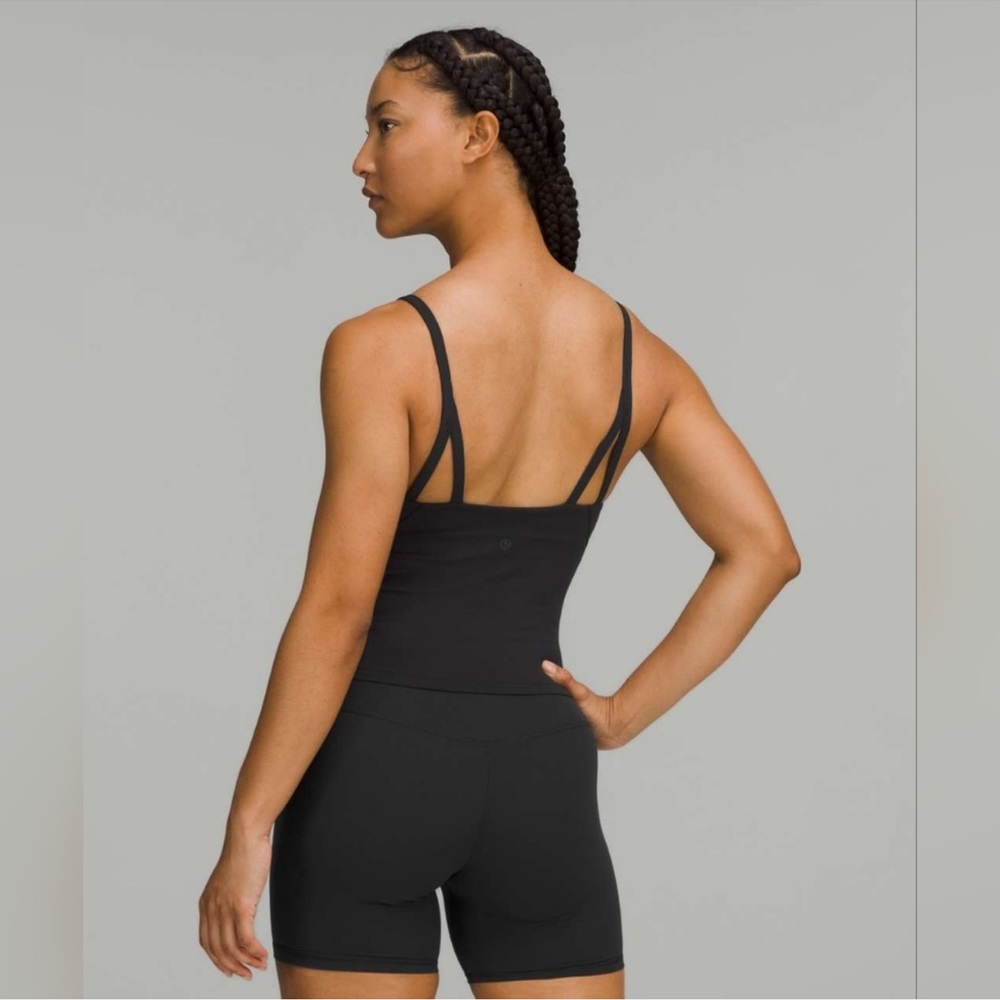 Lululemon Nulu Strappy Shelf Tank in Black